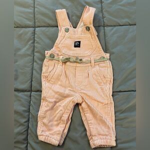 3m pink and white striped Oshkosh overalls